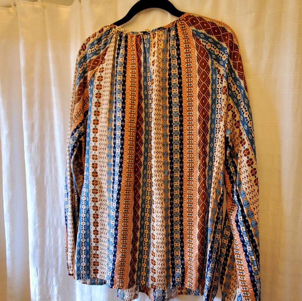 Savanna Jane XL Colorful Patterned Pleasant Blouse, Good Condition - Picture 2 of 7